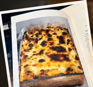 Exemple illustratif d’une page de livre de recettes photographiée